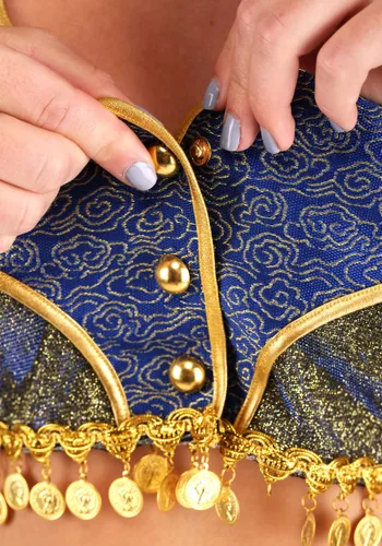 Vista 7 de Disfraz Sexy de Genio para Mujer Multicolor