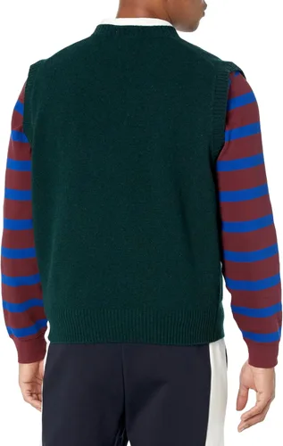 Vista 2 de Lacoste Chaleco de suéter sin mangas con cuello en V para hombre