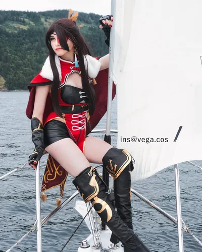 Vista 2 de NSPSTT Genshin Impact Cosplay Beidou Cosplay traje de Halloween disfraz para mujeres