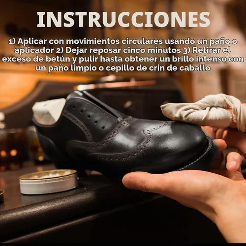 Vista 4 de JobSite Crema de cuero prémium para botas y zapatos, restaura, condiciona y pule - 3 onzas Negro