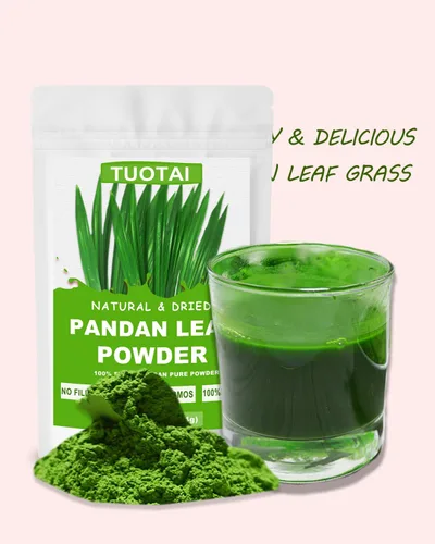 Vista 5 de Polvo de hojas de pandan premium, 4.0 onzas, polvo 100% natural, libre de azúcar añadida, sin gluten, sin OMG