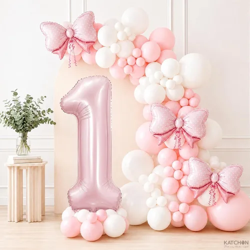 Vista 632 de KatchOn Globo negro del número 1 de 40 pulgadas, globo de feliz cumpleaños Large Mylar Number One Balloon for 1st Birthday Decorations, Foil