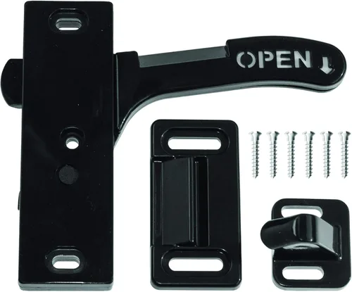 Vista 6 de RV Designer E287, Kit de pestillo y manija para puerta mosquitera, mano izquierda, herrajes para puerta de entrada