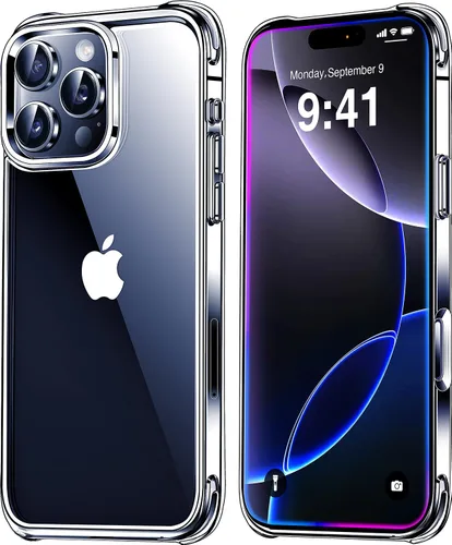 Vista 5 de Mkeke – Funda transparente para iPhone 11, antiamarilleo y con protección contra caídas de grado militar. Funda protectora transparente