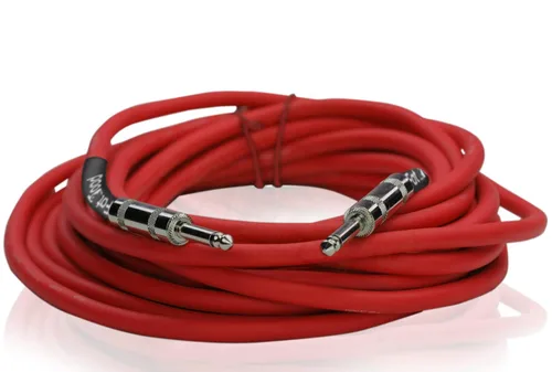 Vista 6 de Fat Toad Cables de altavoz de 25 pies de 1/4 pulgadas (serie Rojo-Flexpro), paquete de 2 cables de audio para DJ con conectores macho Jack, cable
