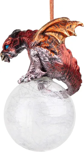 Vista 4 de Pensive Percher Dragon 2018 - Adorno de Navidad coleccionable de 3 pulgadas, a todo