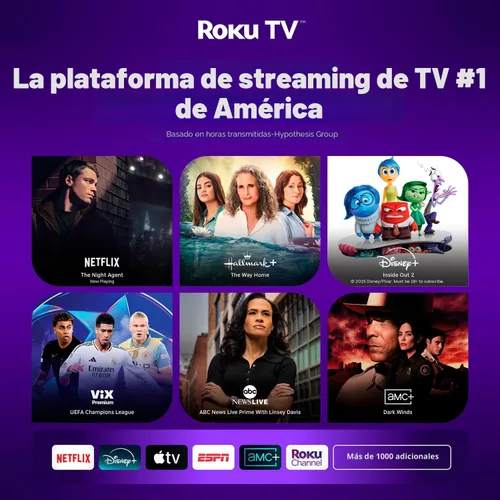 Vista 2 de Aurzen Roku TV D1R Cube - Proyector inteligente para exteriores con WiFi