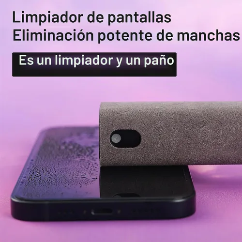 Vista 5 de Kit de Limpiador de Pantalla de 2 Piezas, Herramienta de Botella de Spray Limpiador con Niebla 3 en 1 para Pantalla Táctil y Paño de Microfibra