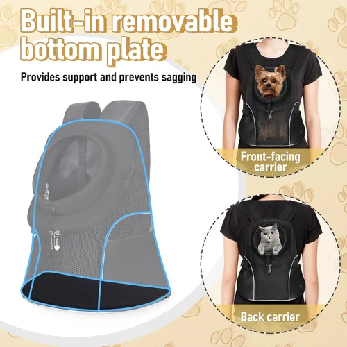Vista 5 de WOYYHO Mochila portadora de perros para mascotas, mochila frontal