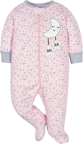 Vista 4 de Gerber Paquete de 4 mamelucos Sleep 'N Play para bebé niña