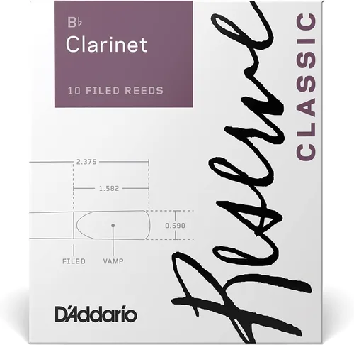 Vista 2 de D'Addario Woodwinds Reserve - Cañas de saxofón alto, cañas de saxofón grueso en blanco para un tono rico y cálido, fuerza 2.0, paquete de 10
