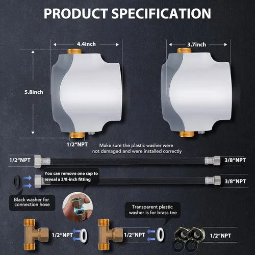 Vista 8 de HBS24-12E (Sin versión de extensión de 60 minutos) Bomba de sistema de recirculación de agua caliente instantánea inteligente con termostato