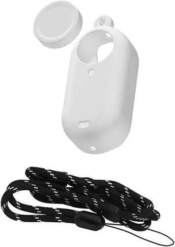 Vista 8 de Juego de funda protectora de silicona para cámara Insta360 GO 3, carcasa suave + tapa de lente + correa para el cuello accesorios
