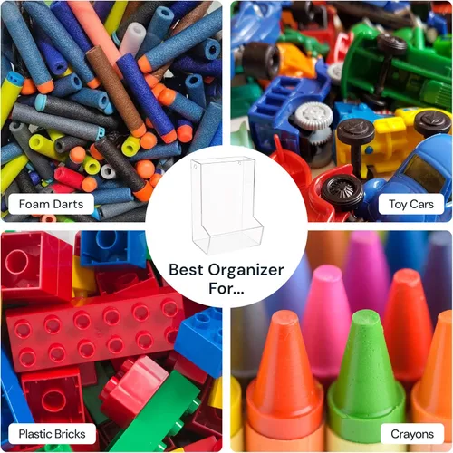 Vista 8 de SimplyImagine Organizador de Juguetes Colgante de Acrílico con Compartimento Único para Organización y Almacenamiento en el Hogar - Organizador