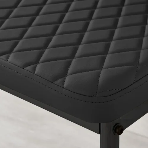 Vista 8 de Furniturebox UK Milan - Juego de 4 sillas de comedor de alta calidad, contemporáneas y lujosas, asientos de comedor de piel sintética de diamante