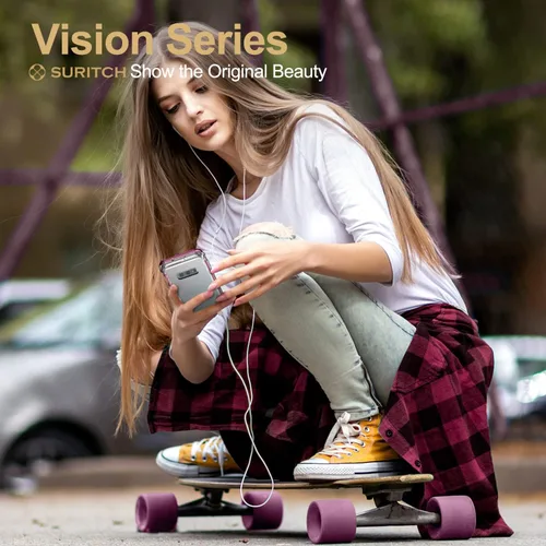 Vista 4 de SURITCH Funda transparente para Samsung Galaxy S10E (solo 5.8 pulgadas), [protector de pantalla integrado], protección de cuerpo completo, a prueba