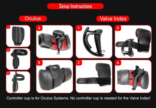 Vista 6 de DeadEyeVR Guantes de boxeo Ultimate Guantes de boxeo para Oculus Quest and Rift S para realidad virtual emoción de la lucha BoxVR