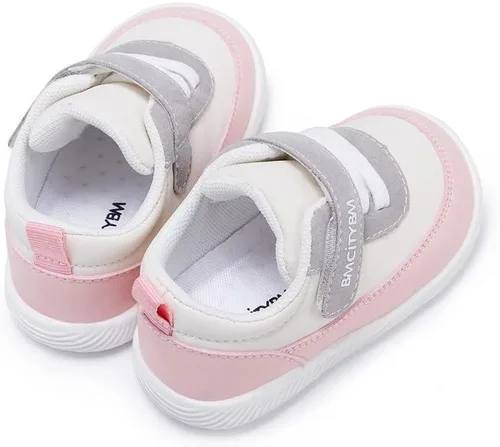 Vista 3 de BMCiTYBM Zapatos para caminar para bebés, niños y niñas, zapatillas de deporte antideslizantes 6 9 12 18 24 meses