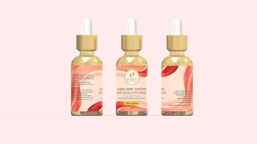 Vista 3 de Spray acondicionador sin enjuague para rizos y aceite para el cabello para niños con aceite de coco y ricino. Hidratante diario, desenredante