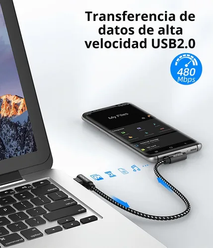 Vista 6 de Cable USB C corto de ángulo recto de 0.5 pies, paquete de 3 cables de carga USB C de 6 pulgadas, cable de carga rápida trenzado de nailon