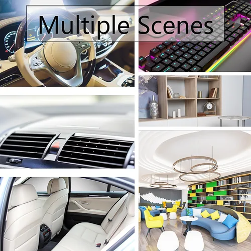 Vista 6 de Cepillo para detalles del interior del automóvil, cepillo para hendiduras, tablero de salpicadero, ventilación de aire acondicionado, accesorios
