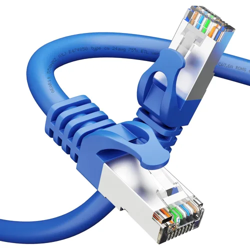 Vista 12 de GEARit Cable Ethernet Cat6A (1 pie, paquete de 5, negro) SSTP blindado sin enganches de 10 Gbps, cable Ethernet blindado SFTP, 26AWG 4 pares