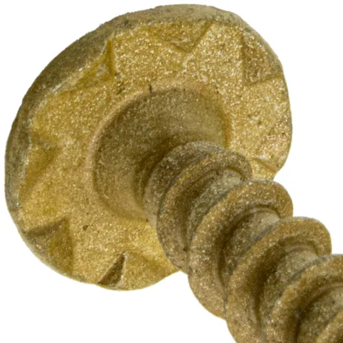 Vista 4 de Tornillo de retraso de construcción #15 x 2 - Tornillo de retraso estructural de alta resistencia Torx/Star Drive - Compatible con ACQ - Cabezal