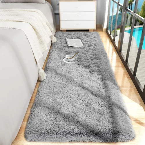 Vista 70 de Foxmas Alfombras de Área Suaves y Esponjosas para Dormitorio, Habitación de los Niños, Alfombra de Guardería de Felpa Peluda, Alfombras Peludas