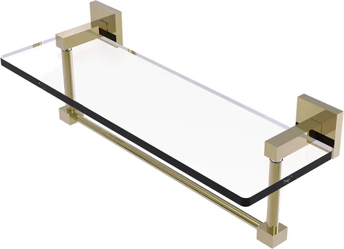 Vista 12 de Allied Brass MT-1-16TB Montero Collection - Estante de cristal integrado para tocador de 16 pulgadas, color negro mate