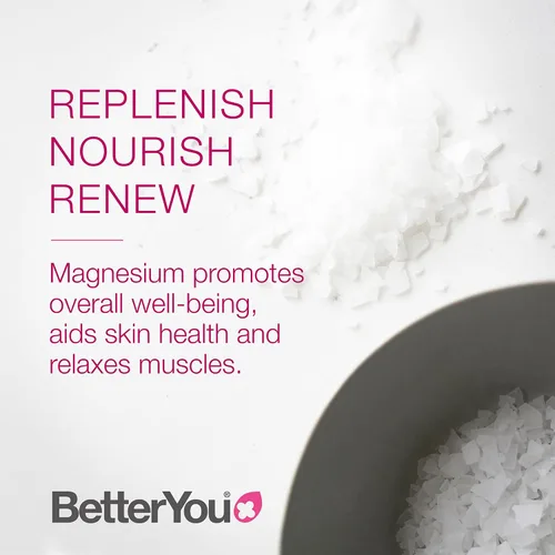 Vista 6 de BetterYou Magnesium Relax Bath Flakes - Sales de baño de recuperación corporal con magnesio - Para la salud de la piel y alivio muscular del dolor