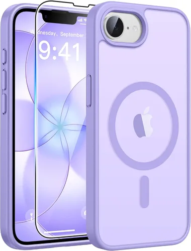 Vista 337 de FNTCASE - Funda para iPhone 16 Pro: magnética, mate, translúcida, de grado militar, protectora contra caídas, resistente, fina, duradera y a prueba