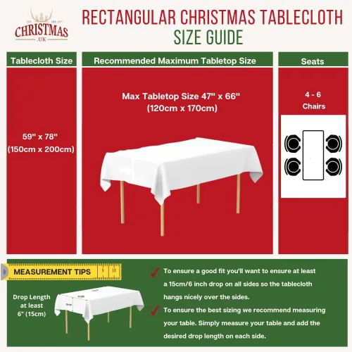 Vista 5 de Mantel de Navidad nórdico rectangular (59 x 78 pulgadas, contemporáneo)