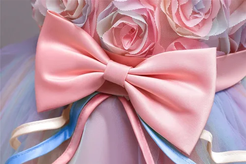 Vista 5 de TTYAOVO Girl Flower Pageant Princess Party Tulle Dress