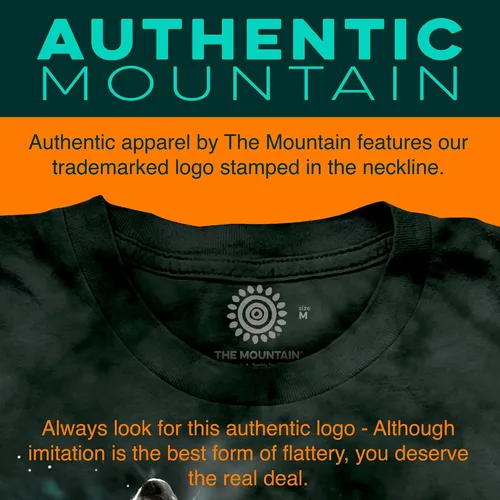 Vista 5 de The Mountain Camiseta unisex con la bandera del lobo Premium, teñida a mano Camiseta patriótica de Estados Unidos