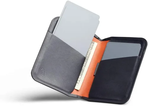 Vista 3 de Bellroy Apex - Cartera delgada de cuero plegable delgada, protección RFID), Onyx, Minimalista