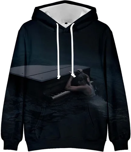 Vista 2 de Sudaderas con capucha unisex para hombre Eras Tour 1989 con estampado gráfico para fanáticos