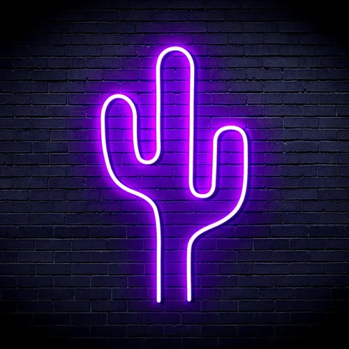 Vista 16 de AdvPro Cactus Flex Silicona LED Neon Sign - Azul - st16s32-fnu0038-b