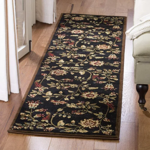 Vista 31 de SAFAVIEH - Alfombra de acento de la colección Lyndhurst, 3'3" x 5'3", color negro y multi, diseño floral tradicional, no desprende pelusa y de fácil