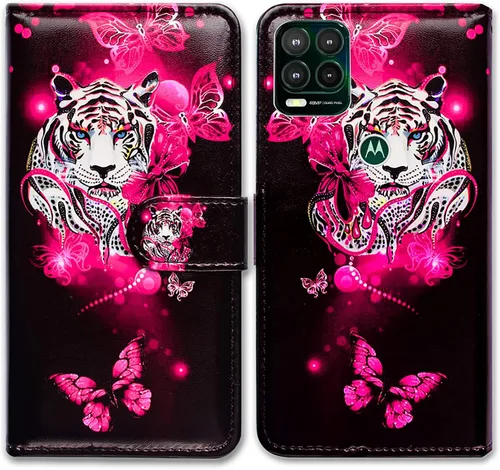 Vista 19 de Bcov Funda para Moto G Stylus 5G (no compatible con G Stylus 4G), funda de cuero con tapa y ranura para tarjetas y soporte para Motorola Moto G