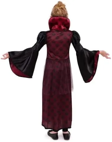 Vista 3 de Spooktacular Creations Disfraz de vampiro para niña, disfraz de vampiro aterrador para Halloween