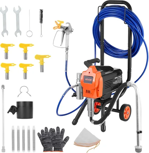Vista 10 de VEVOR Pulverizador de pintura sin aire, 650 W, 3000 PSI de alta presión sin