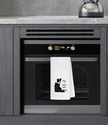 Vista 2 de Yes I Herd You - Toallas de cocina de pastor australiano, paños de cocina de 24 x 16 pulgadas, divertidos paños de cocina para cachorros, toallas
