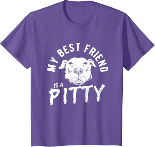 Vista 61 de My Best Friend Is A Pitty Pitties Pitbull - Camiseta Negro