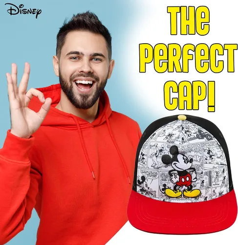 Vista 3 de Disney Gorra de béisbol de Mickey Mouse Comics tallas para jóvenes y adultos ajustable 100 algodón