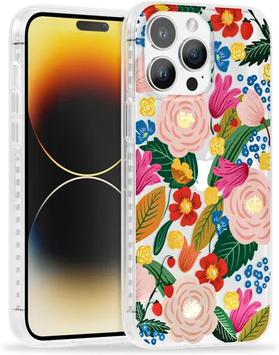 Vista 38 de SCORPIFY Funda para iPhone 14 Pro Max con diseño iridiscente de mariposa azul, bonita funda transparente para mujeres y niñas