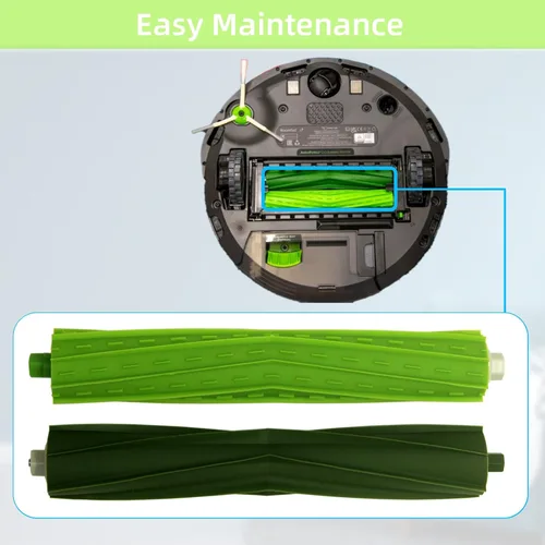 Vista 5 de Juego de 2 piezas de cepillo de repuesto compatibles con Roomba i, e & j Series - Compatible con i3 i3+ i4 i4+ i6 i6+ i7 i7+ i8 i8+, e5 e6 e7, j6+