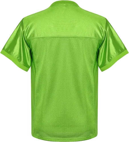 Vista 2 de MESOSPERO Camiseta de fútbol americano para jóvenes, camiseta deportiva en blanco para niños
