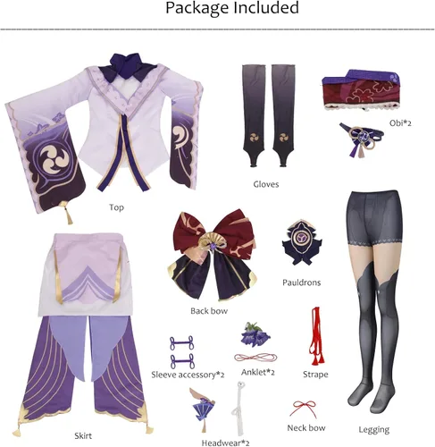 Vista 5 de CR ROLECOS Genshin Impact Cosplay Costume Outfit Halloween Party Suit