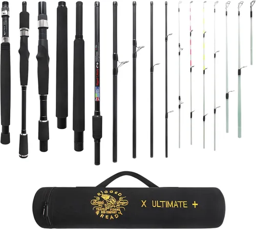 Vista 12 de Rigged & Ready X Series™ Cañas de pescar de viaje. 6 Combos y cañas súper