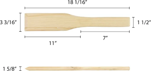 Vista 2 de Thunder Group WDTHMP018 Paleta mezcladora, 18" L, Madera